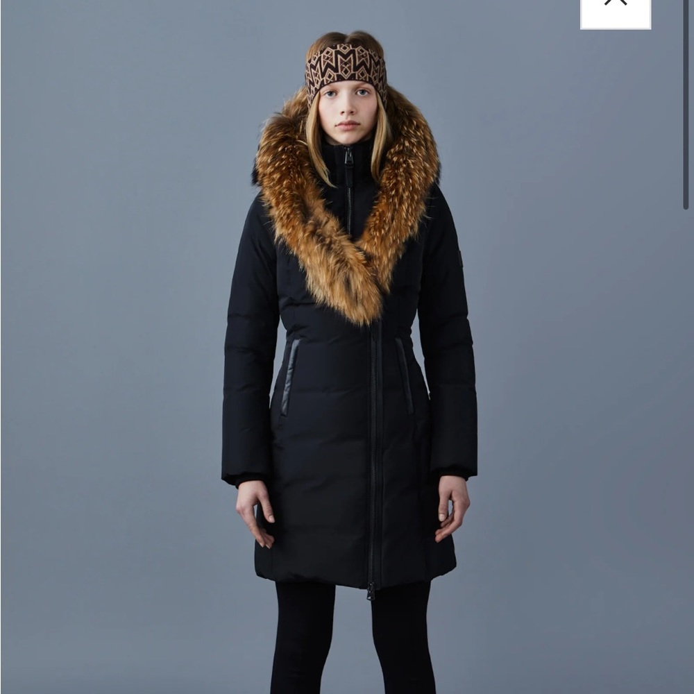 Mackage- KAY down coat with natural fur Signature Mackage Collar